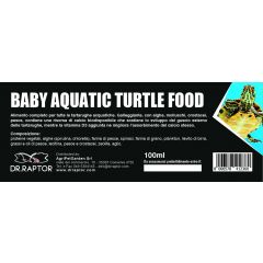 Dr.Raptor Baby Aquatic Turtle Food 100ml - Mangime per Tartarughe d'acqua