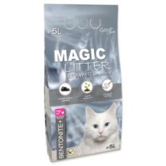 Lettiera per gatti Magic Litter - Bentonite Ultra White con Carbone 5L