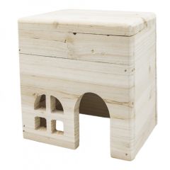 Panama Pet Casetta in legno chiaro 15x12x15cm