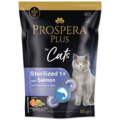 Prospera Plus umido per gatti Sterilizzati 1+ - Salmone e piselli 85gr