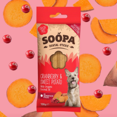 Soopa - Mirtilli rossi e Patate dolci Dental Sticks