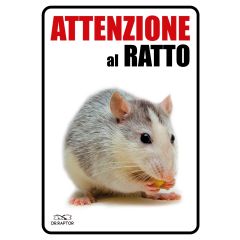 Targhetta "attenzione Al Ratto"