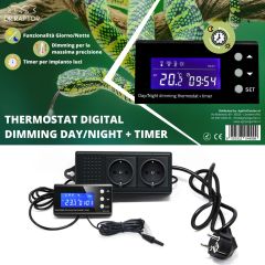 Dr.Raptor Thermostat Digital Dimming Day/Night + Timer