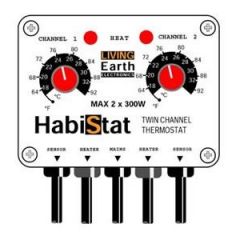 Habistat Twin Channel Thermostat 300w + 300w