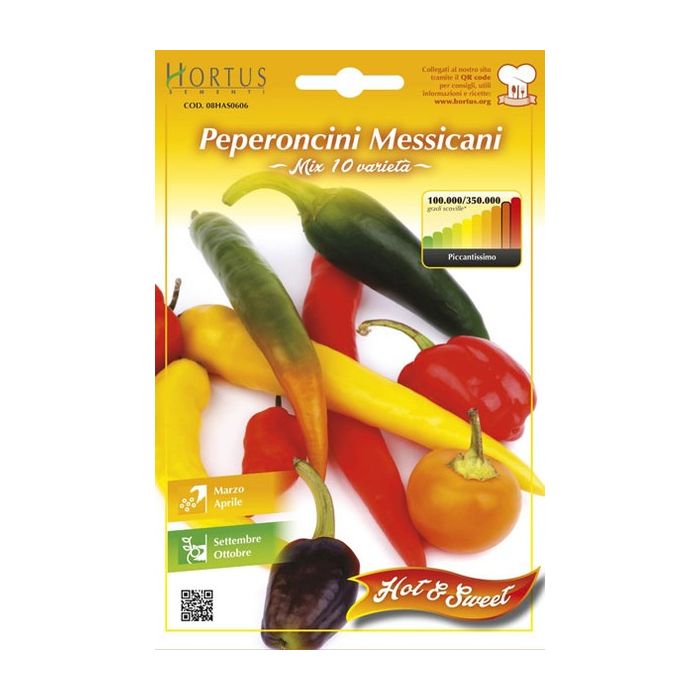 Mix 10 Varietà - Peperoncini Messicani