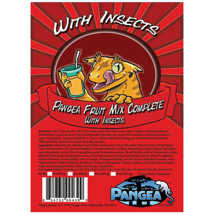 Pangea Fruit Mix Complete Con Insetti 57gr.