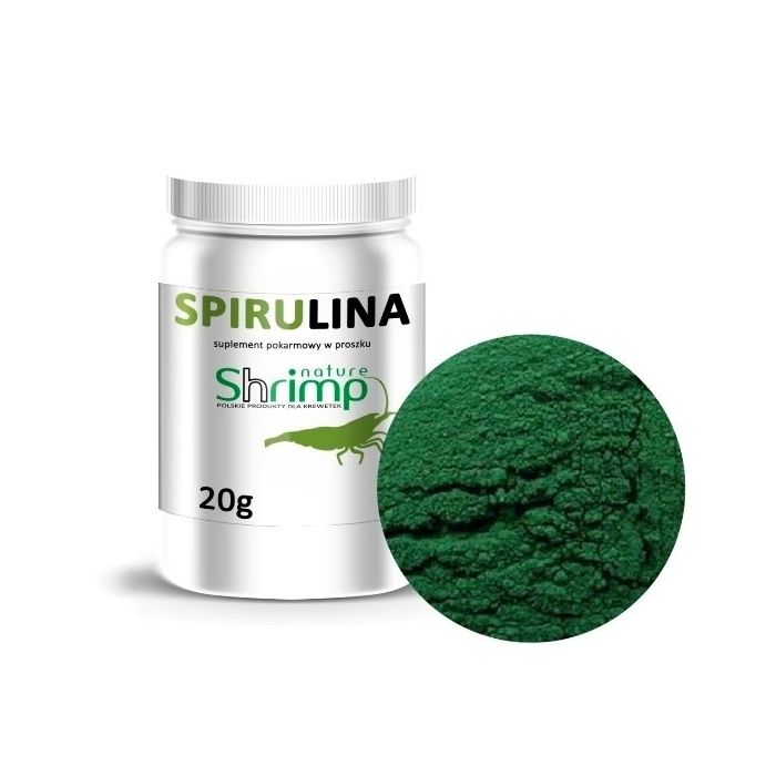 Shrimp Nature Spirulina 20gr - Mangime in polvere a base di spirulina