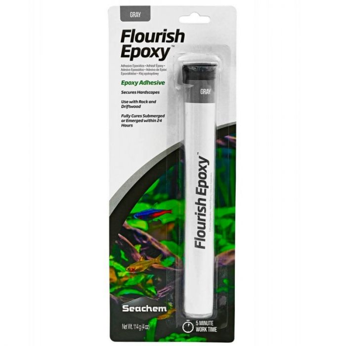 Seachem Flourish Epoxy Gray - Collante epossidico per acquario
