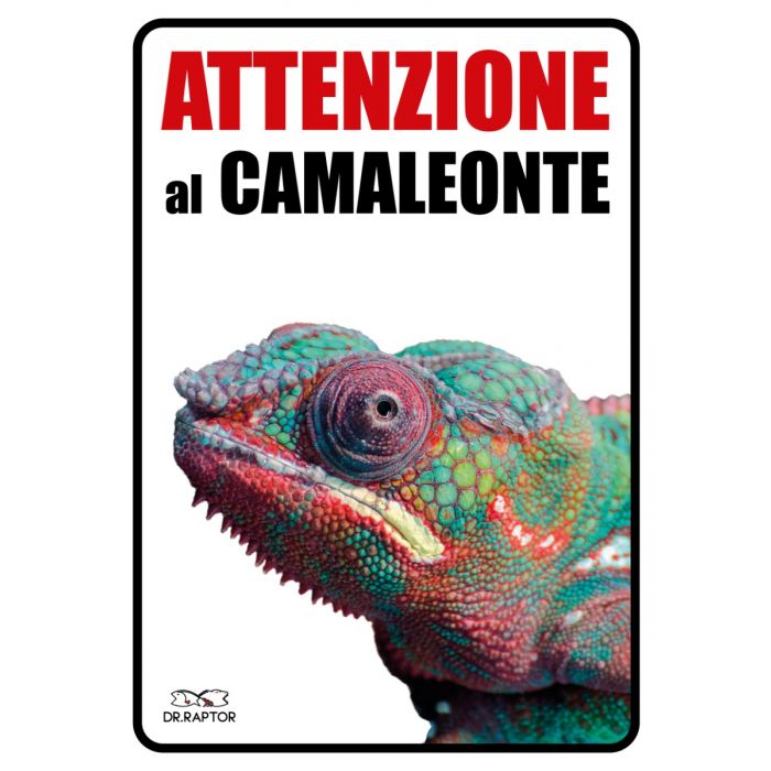Targhetta "attenzione Al Camaleonte"