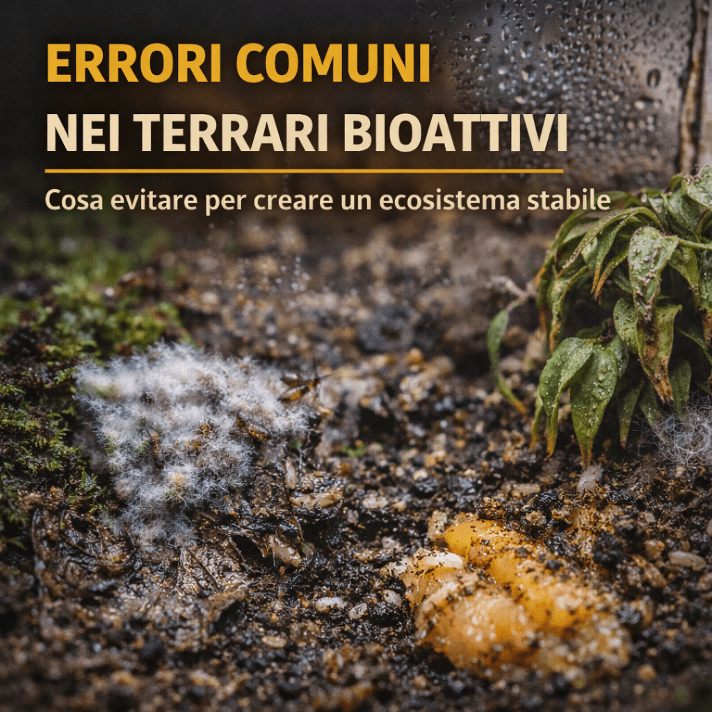 10 Errori comuni nei terrari Bioattivi (e come evitarli)