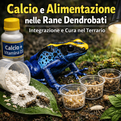 Come integrare il calcio nelle rane freccia (Dart frogs)