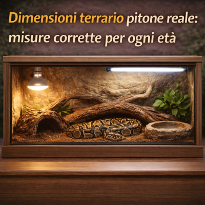 Dimensioni terrario pitone reale: misure corrette per ogni età