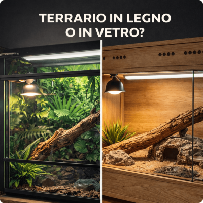 Terrario in legno o terrario in vetro? Come scegliere quello giusto per il tuo rettile