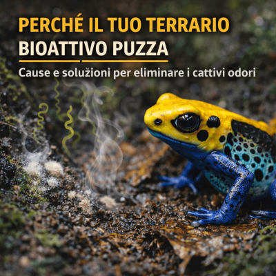 Perché il terrario bioattivo puzza: cause e soluzioni