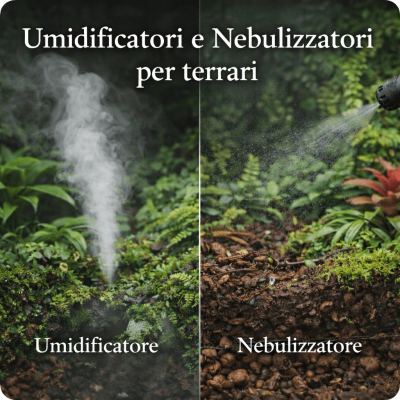 Umidificatori e nebulizzatori per terrari: differenze e guida alla scelta